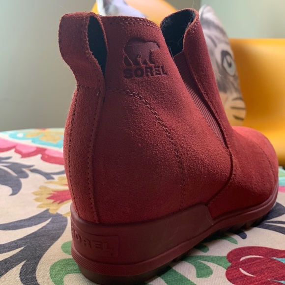 Warp Red Sorel Waterproof Ankle Booties 🧡❤️M-W - Picture 4 of 8